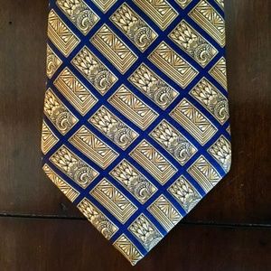 Lanvin Paris Patterned Men's Silk Neck Tie
